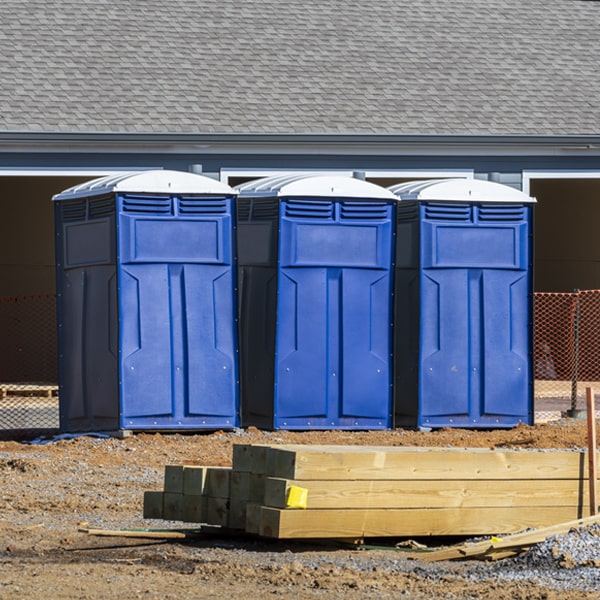 what is the expected delivery and pickup timeframe for the porta potties in Cherry Grove